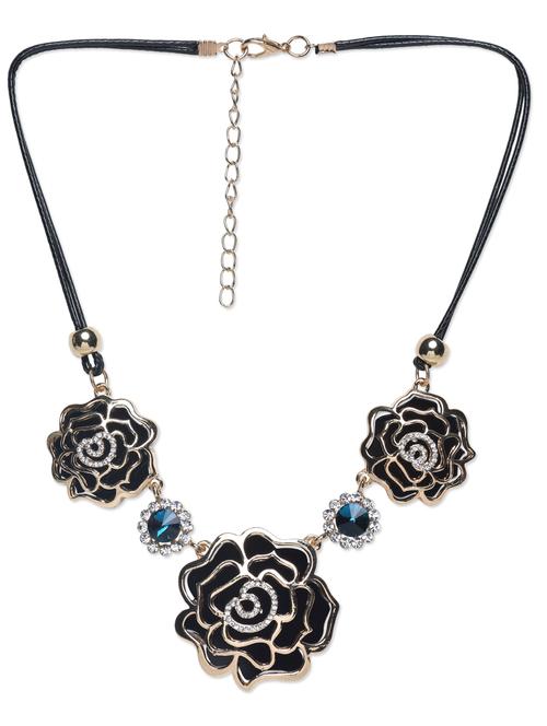 black embellished metallic necklace - 1205159 - Very Small Image - 1