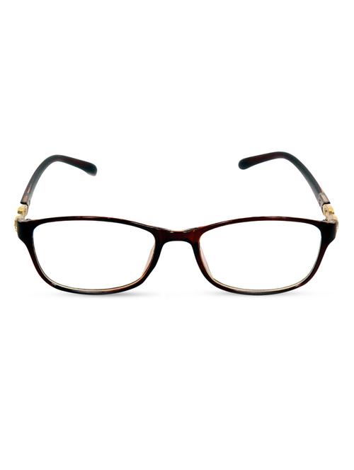 brown frame transparent lens sunglasses - 1206032 - Very Small Image - 1