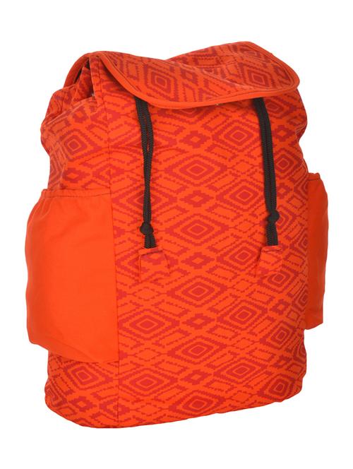 orange canvas printed backpack - 12063138 - Very Small Image - 1