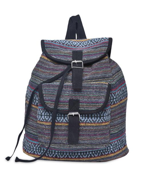 multicolored canvas buckled backpack - 1206402 - Very Small Image - 1