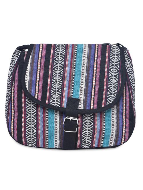multicolored canvas buckled sling bag - 1206411 - Very Small Image - 1