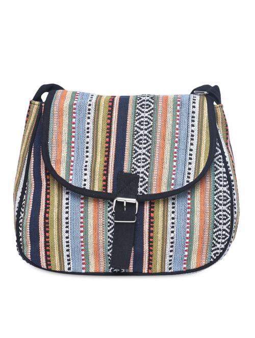multicolored canvas buckled sling bag - 1206414 - Very Small Image - 1