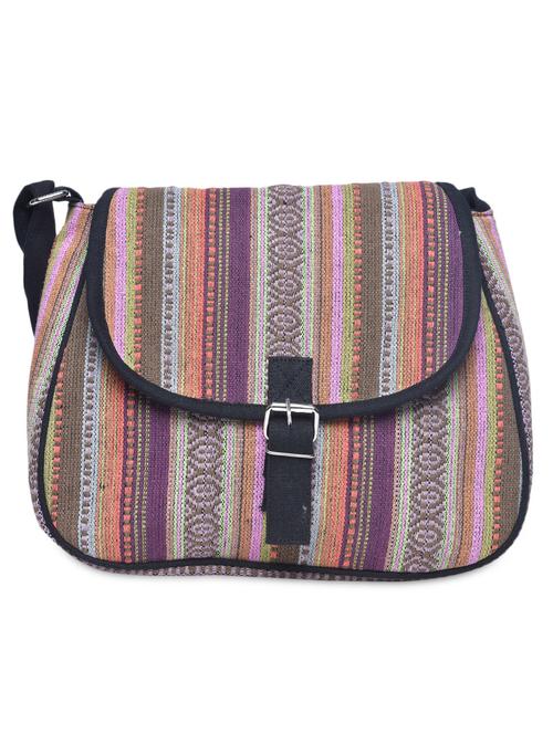 multicolored canvas buckled sling bag - 1206416 - Very Small Image - 1
