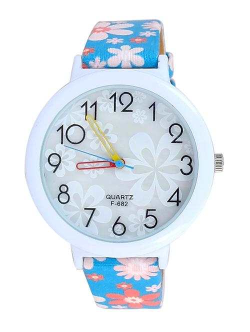 blue flower shower strap wrist watch - 12079469 - Very Small Image - 1