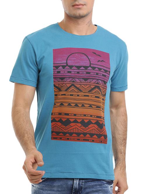 blue cotton tshirt - 12081660 - Very Small Image - 1