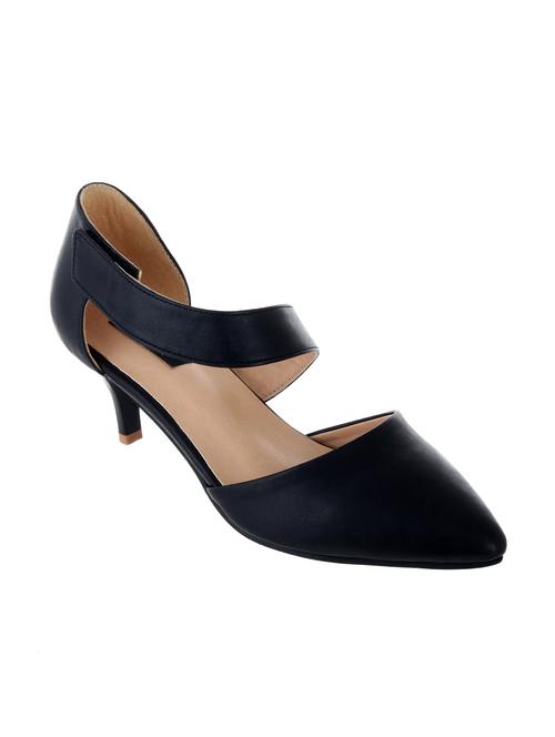 black leatherette pump - 12086800 - Very Small Image - 1