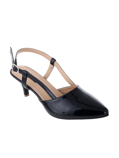 black leatherette sandal - 12086803 - Very Small Image - 1