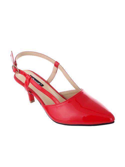 red leatherette sandal - 12086804 - Very Small Image - 1