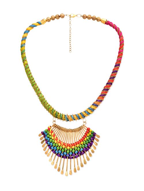 multicoloured crystal necklace - 12086815 - Very Small Image - 1