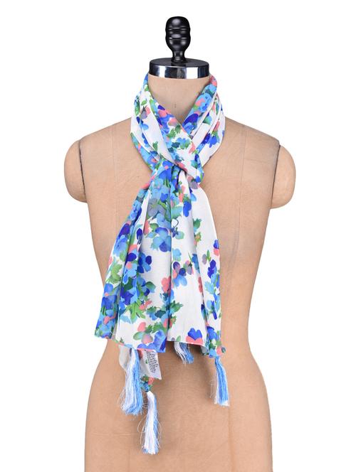 multicolour printed georgette scarf - 1208990 - Very Small Image - 1