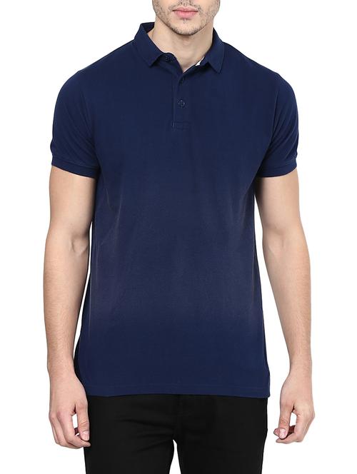navy blue cotton t-shirt - 12090871 - Very Small Image - 1