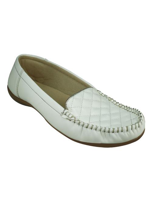 white faux leather loafer - 12095951 - Very Small Image - 1