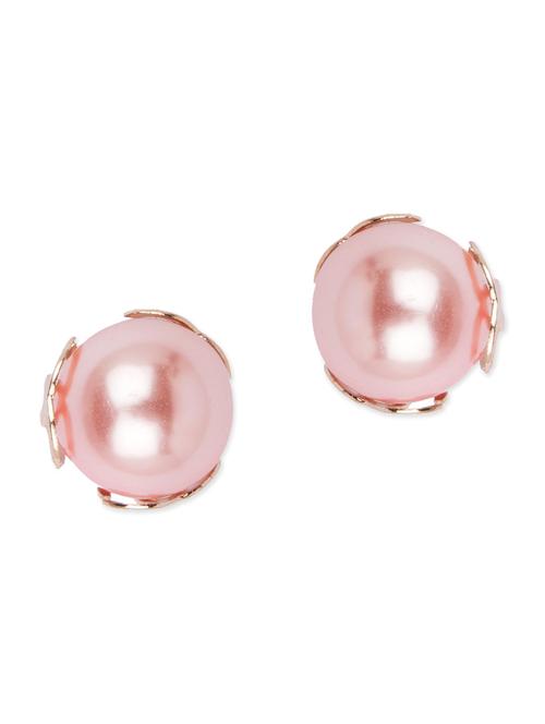 Diva Walk peach studs earrings - 12100680 - Very Small Image - 1