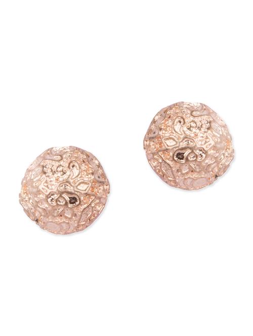Diva Walk gold studs earrings - 12100683 - Very Small Image - 1