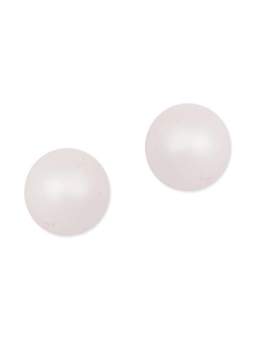 Diva Walk white studs earrings - 12100716 - Very Small Image - 1