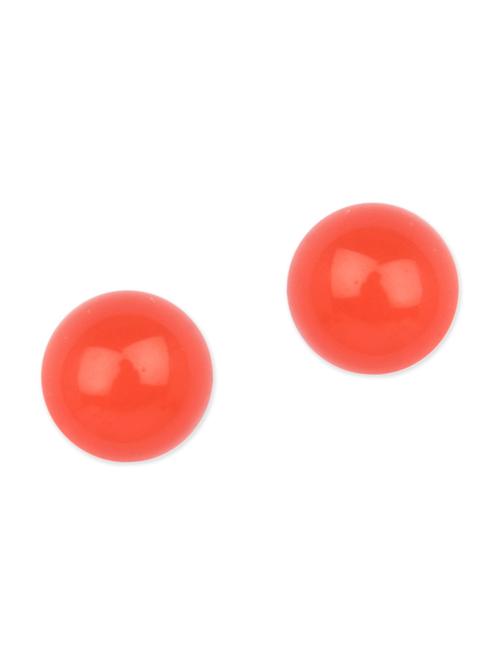 Diva Walk orange studs earrings - 12100727 - Very Small Image - 1