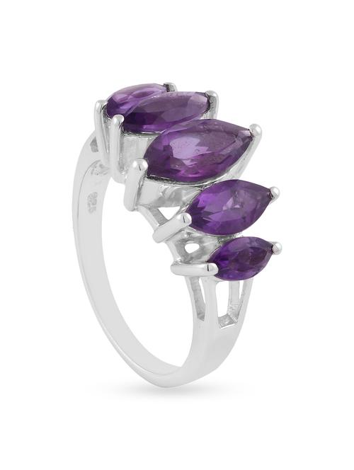 purple silver ring - 12101104 - Very Small Image - 1