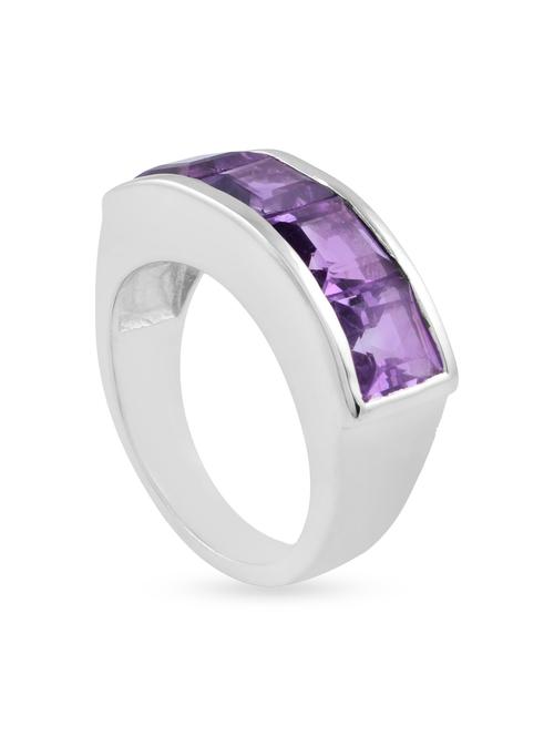purple silver ring - 12101111 - Very Small Image - 1