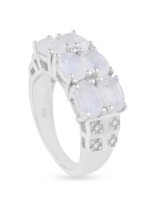 white silver ring - 12101116 - Very Small Image - 1