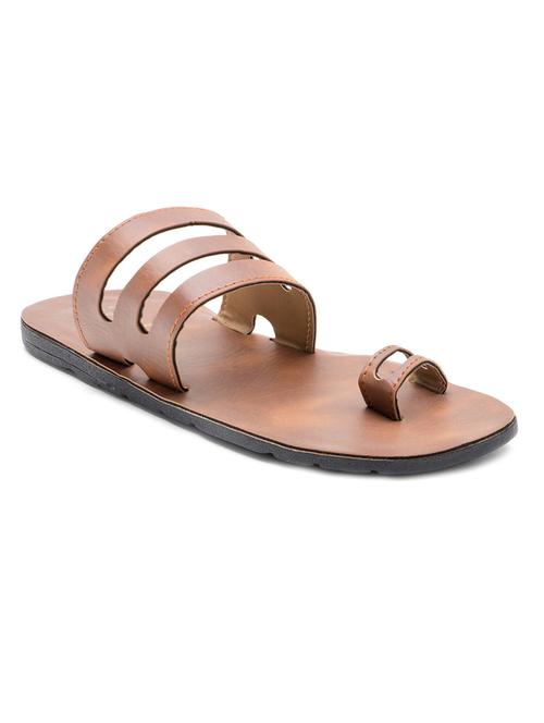 tan leatherette slipper - 12101643 - Very Small Image - 1