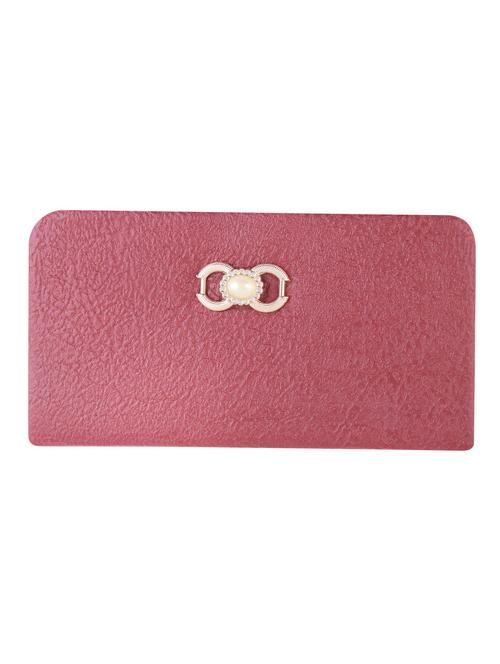 purple synthetic leather clutch - 12102206 - Very Small Image - 1