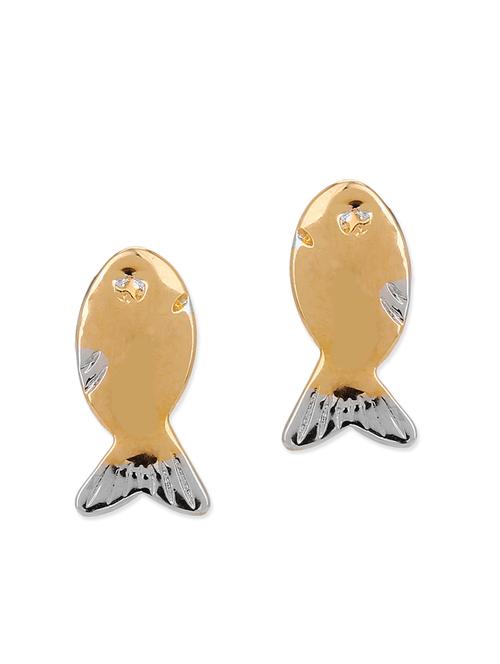 gold copper studs - 12102332 - Very Small Image - 1