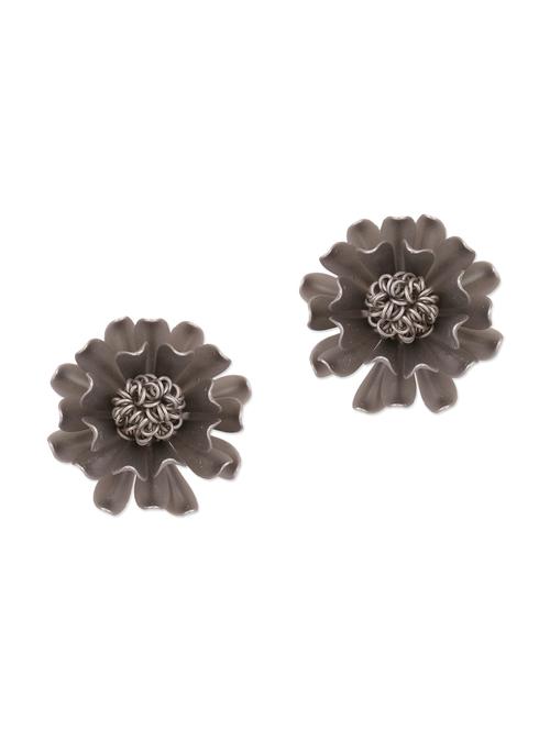 black copper studs earrings - 12102366 - Very Small Image - 1
