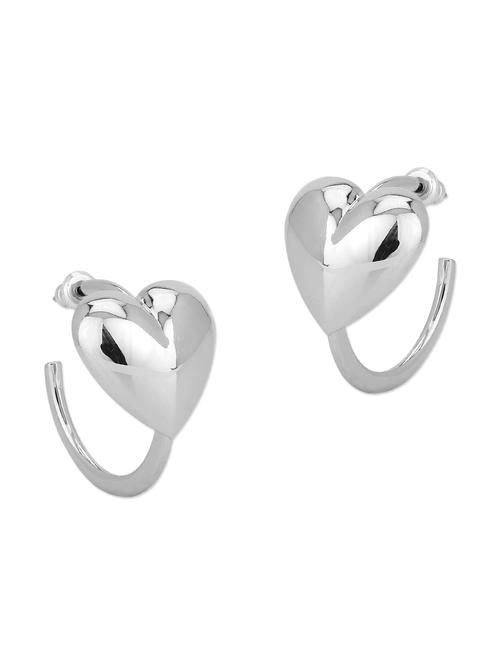 silver copper studs earrings - 12102368 - Very Small Image - 1