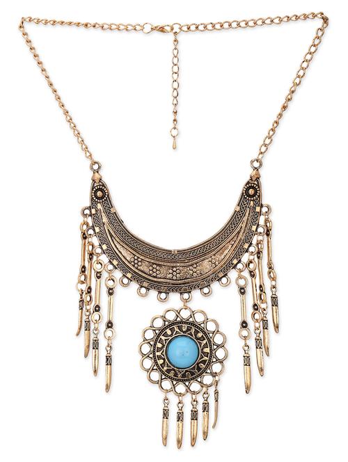 silver brass necklace - 12102404 - Very Small Image - 1