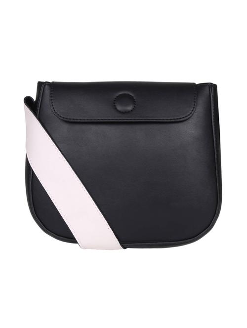 black leatherette sling bag - 12104769 - Very Small Image - 1