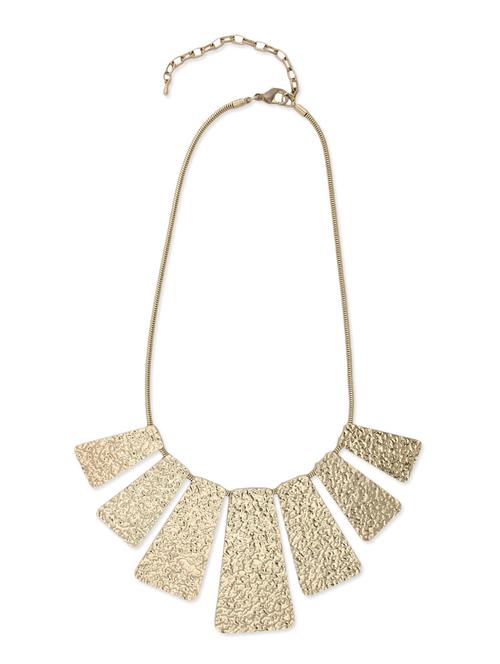 structured gold metal neckpiece - 1210625 - Very Small Image - 1
