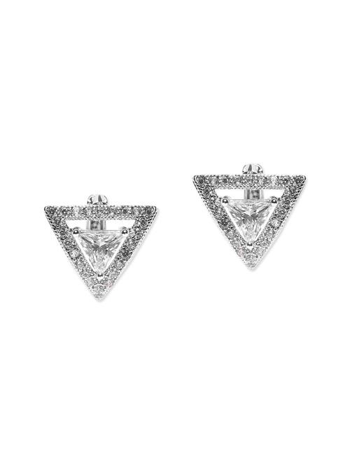 silver metal studs earring - 12106667 - Very Small Image - 1