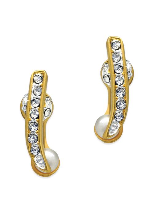 gold metal studs earring - 12106918 - Very Small Image - 1