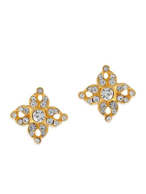 gold metal studs earring - 12106947 - Very Small Image - 1