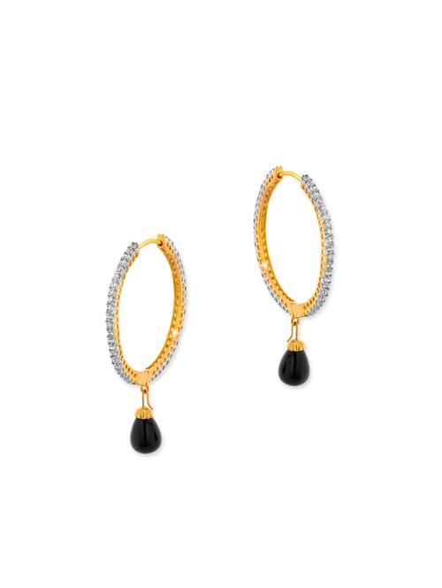 gold metal hoop earring - 12106973 - Very Small Image - 1