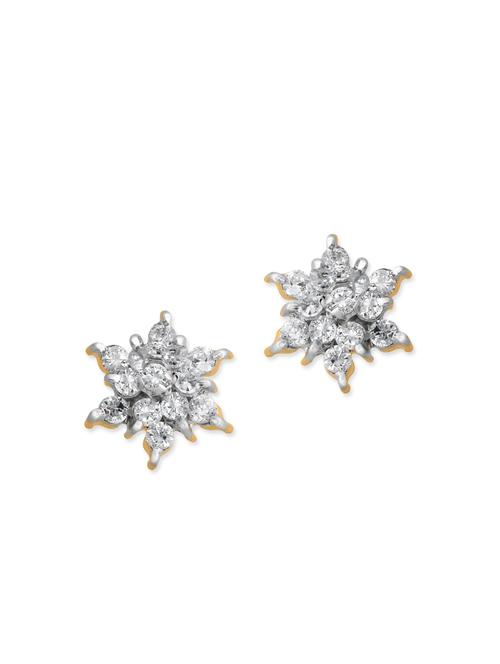 white metal studs earring - 12106995 - Very Small Image - 1