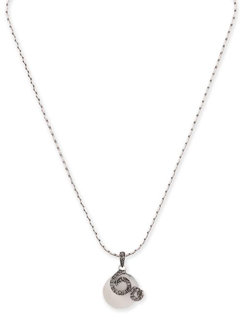 grey metal long necklace - 12107361 - Very Small Image - 1