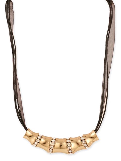 gold metal long necklace - 12107374 - Very Small Image - 1
