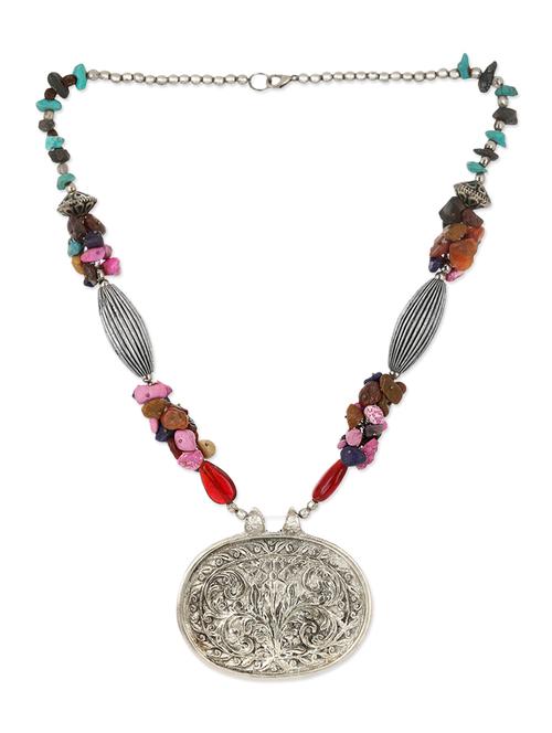multi colored brass long necklace - 12107940 - Very Small Image - 1