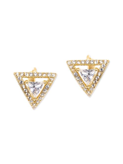 gold metal studs earring - 12108189 - Very Small Image - 1