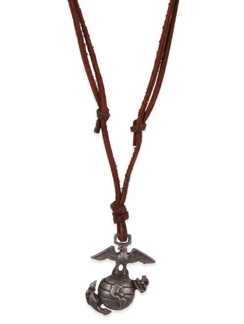Diva Walk brown leather long necklace - 12109233 - Very Small Image - 1