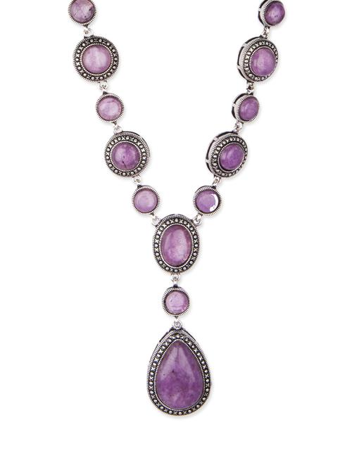 Diva Walk purple alloy short necklace - 12109269 - Very Small Image - 1