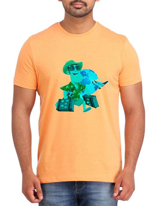 orange cotton tshirt - 12109796 - Very Small Image - 1