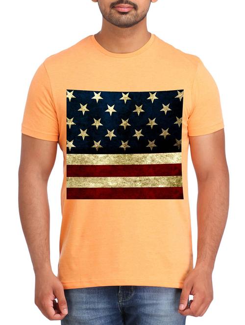 orange cotton tshirt - 12109845 - Very Small Image - 1