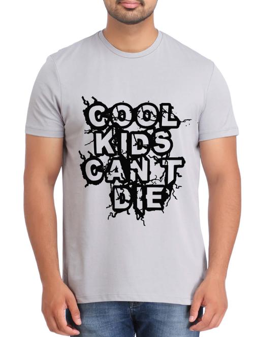 grey cotton tshirt - 12109913 - Very Small Image - 1