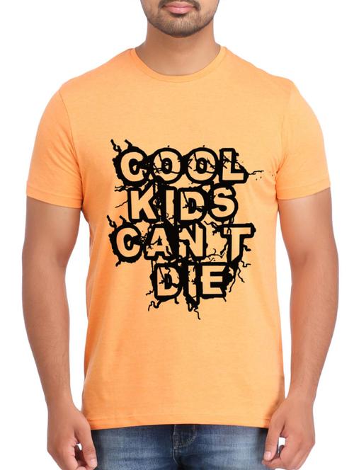 orange cotton tshirt - 12109915 - Very Small Image - 1