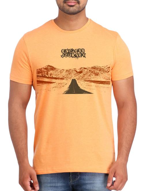 orange cotton tshirt - 12109985 - Very Small Image - 1