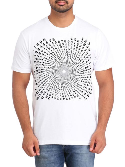 white cotton tshirt - 12110078 - Very Small Image - 1