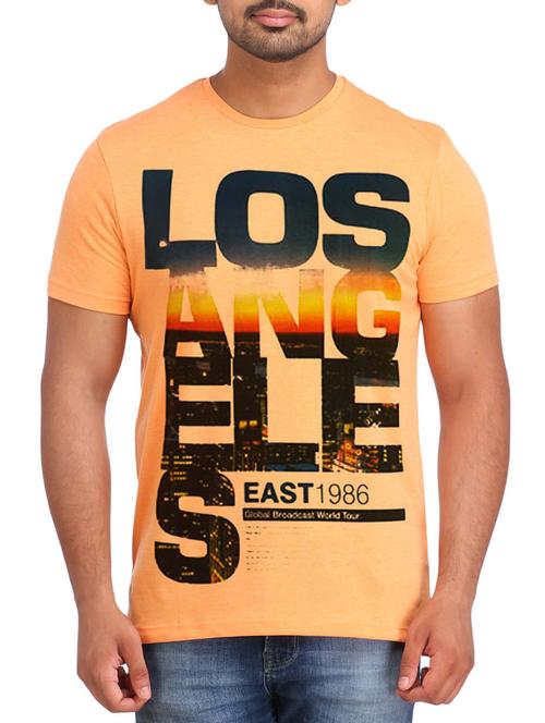 orange cotton tshirt - 12110139 - Very Small Image - 1