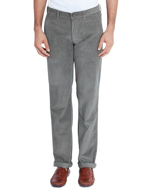 green cotton chinos casual trousers - 12112588 - Very Small Image - 1